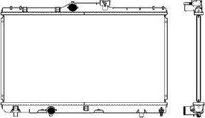 SAKURA Automotive 2461-1008 - Radiators, Motora dzesēšanas sistēma autodraugiem.lv