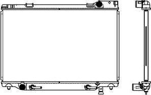 SAKURA Automotive 2462-1004 - Radiators, Motora dzesēšanas sistēma autodraugiem.lv