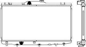 SAKURA Automotive 2462-1001 - Radiators, Motora dzesēšanas sistēma autodraugiem.lv