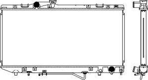 SAKURA Automotive 2462-1003 - Radiators, Motora dzesēšanas sistēma autodraugiem.lv