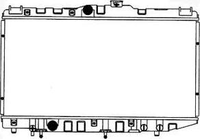 SAKURA Automotive 2081-1001 - Radiators, Motora dzesēšanas sistēma autodraugiem.lv