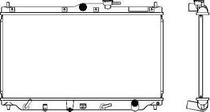 SAKURA Automotive 2211-1006 - Radiators, Motora dzesēšanas sistēma autodraugiem.lv