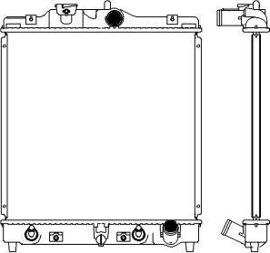 SAKURA Automotive 2211-1001 - Radiators, Motora dzesēšanas sistēma autodraugiem.lv