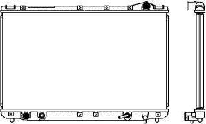 SAKURA Automotive 2272-1002 - Radiators, Motora dzesēšanas sistēma autodraugiem.lv