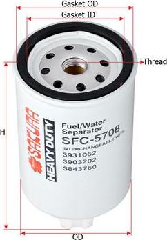 SAKURA Automotive SFC-5708 - Degvielas-ūdens atdalītājs autodraugiem.lv