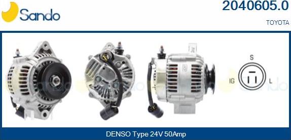 Sando 2040605.0 - Ģenerators autodraugiem.lv