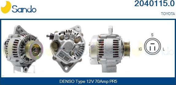 Sando 2040115.0 - Ģenerators autodraugiem.lv