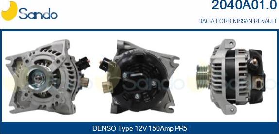 Sando 2040A01.0 - Ģenerators autodraugiem.lv
