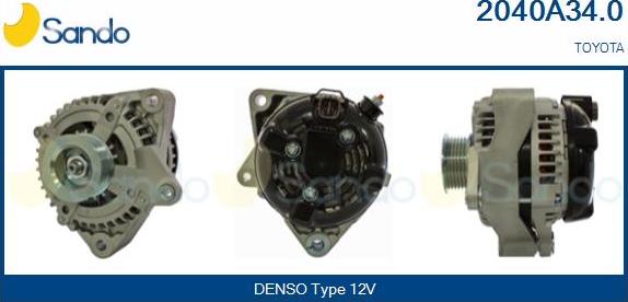 Sando 2040A34.0 - Ģenerators autodraugiem.lv