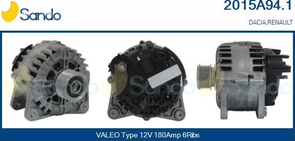 Sando 2015A94.1 - Ģenerators autodraugiem.lv