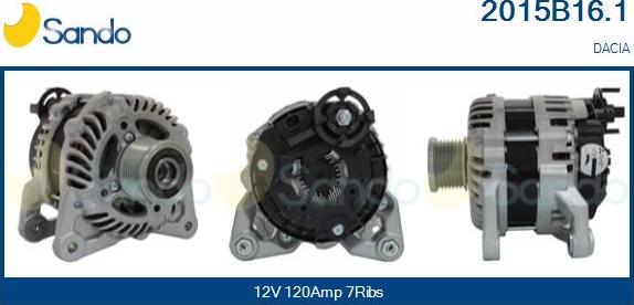 Sando 2015B16.1 - Ģenerators autodraugiem.lv