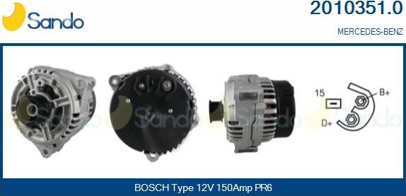 Sando 2010351.0 - Ģenerators autodraugiem.lv