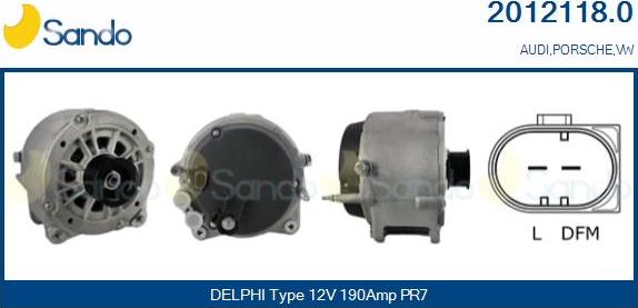 Sando 2012118.0 - Ģenerators autodraugiem.lv