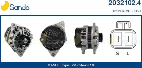 Sando 2032102.4 - Ģenerators autodraugiem.lv