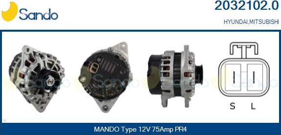 Sando 2032102.0 - Ģenerators autodraugiem.lv
