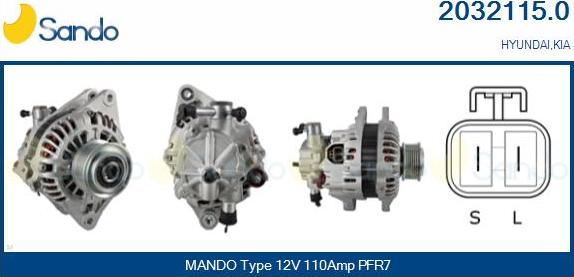 Sando 2032115.0 - Ģenerators autodraugiem.lv