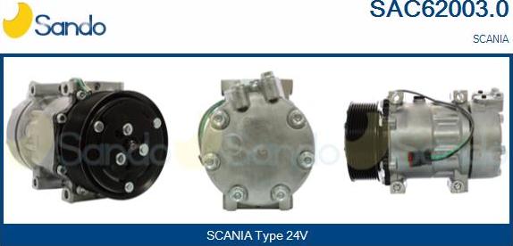 Sando SAC62003.0 - Kompresors, Gaisa kond. sistēma autodraugiem.lv