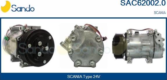 Sando SAC62002.0 - Kompresors, Gaisa kond. sistēma autodraugiem.lv