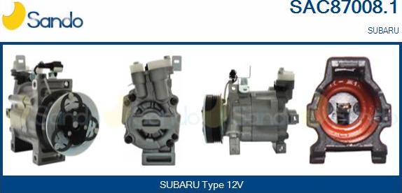 Sando SAC87008.1 - Kompresors, Gaisa kond. sistēma autodraugiem.lv