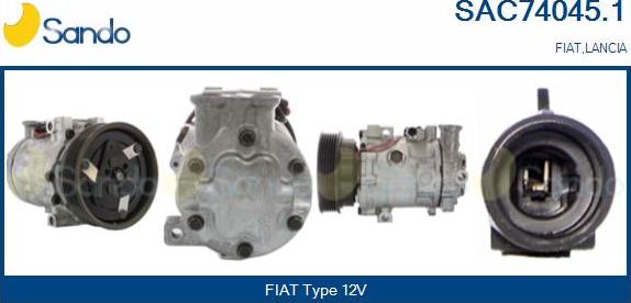 Sando SAC74045.1 - Kompresors, Gaisa kond. sistēma autodraugiem.lv