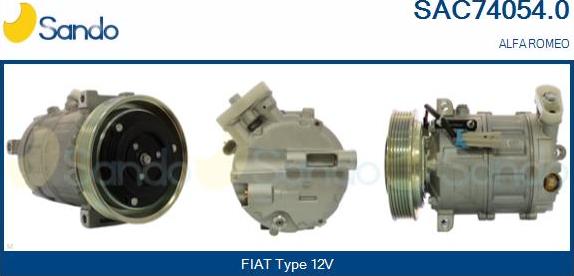 Sando SAC74054.0 - Kompresors, Gaisa kond. sistēma autodraugiem.lv