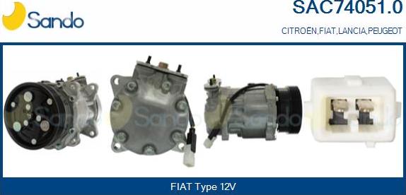 Sando SAC74051.0 - Kompresors, Gaisa kond. sistēma autodraugiem.lv