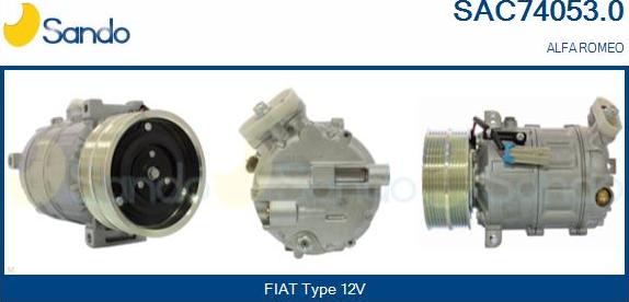 Sando SAC74053.0 - Kompresors, Gaisa kond. sistēma autodraugiem.lv