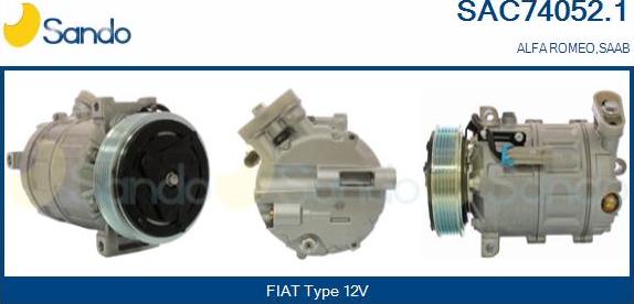 Sando SAC74052.1 - Kompresors, Gaisa kond. sistēma autodraugiem.lv