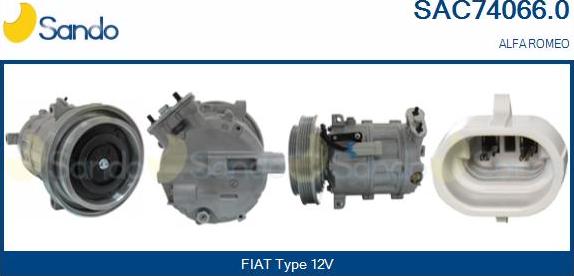 Sando SAC74066.0 - Kompresors, Gaisa kond. sistēma autodraugiem.lv