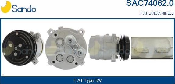 Sando SAC74062.0 - Kompresors, Gaisa kond. sistēma autodraugiem.lv