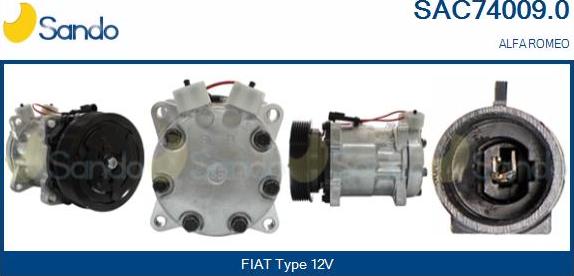 Sando SAC74009.0 - Kompresors, Gaisa kond. sistēma autodraugiem.lv