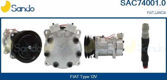 Sando SAC74001.0 - Kompresors, Gaisa kond. sistēma autodraugiem.lv
