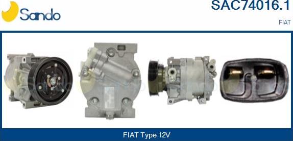 Sando SAC74016.1 - Kompresors, Gaisa kond. sistēma autodraugiem.lv