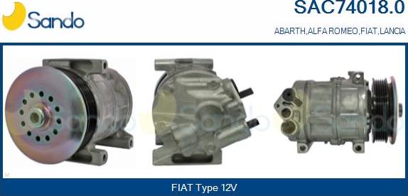 Sando SAC74018.0 - Kompresors, Gaisa kond. sistēma autodraugiem.lv