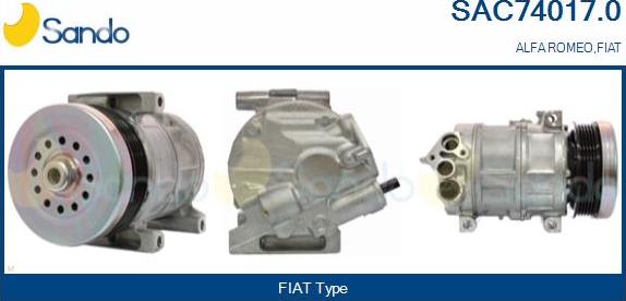 Sando SAC74017.0 - Kompresors, Gaisa kond. sistēma autodraugiem.lv