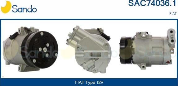 Sando SAC74036.1 - Kompresors, Gaisa kond. sistēma autodraugiem.lv
