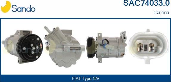 Sando SAC74033.0 - Kompresors, Gaisa kond. sistēma autodraugiem.lv