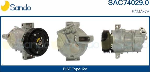 Sando SAC74029.0 - Kompresors, Gaisa kond. sistēma autodraugiem.lv