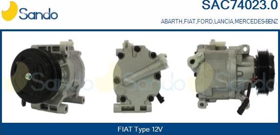 Sando SAC74023.0 - Kompresors, Gaisa kond. sistēma autodraugiem.lv
