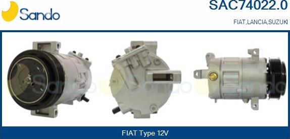 Sando SAC74022.0 - Kompresors, Gaisa kond. sistēma autodraugiem.lv