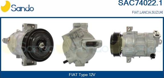 Sando SAC74022.1 - Kompresors, Gaisa kond. sistēma autodraugiem.lv