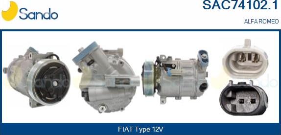 Sando SAC74102.1 - Kompresors, Gaisa kond. sistēma autodraugiem.lv
