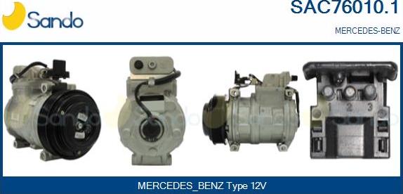 Sando SAC76010.1 - Kompresors, Gaisa kond. sistēma autodraugiem.lv