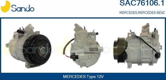 Sando SAC76106.1 - Kompresors, Gaisa kond. sistēma autodraugiem.lv