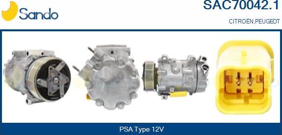 Sando SAC70042.1 - Kompresors, Gaisa kond. sistēma autodraugiem.lv