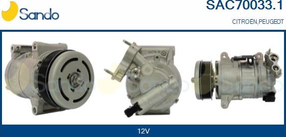 Sando SAC70033.1 - Kompresors, Gaisa kond. sistēma autodraugiem.lv