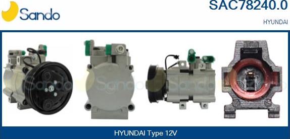 Sando SAC78240.0 - Kompresors, Gaisa kond. sistēma autodraugiem.lv