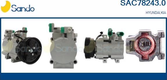 Sando SAC78243.0 - Kompresors, Gaisa kond. sistēma autodraugiem.lv