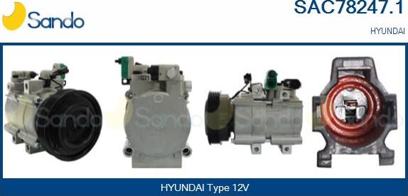 Sando SAC78247.1 - Kompresors, Gaisa kond. sistēma autodraugiem.lv