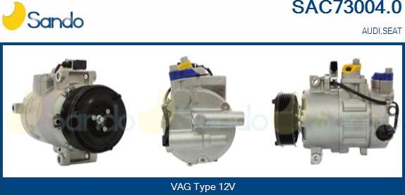 Sando SAC73004.0 - Kompresors, Gaisa kond. sistēma autodraugiem.lv
